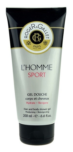 Roger & Gallet L'Homme Sport tusfürdő gél és sampon 2 in 1  200 ml