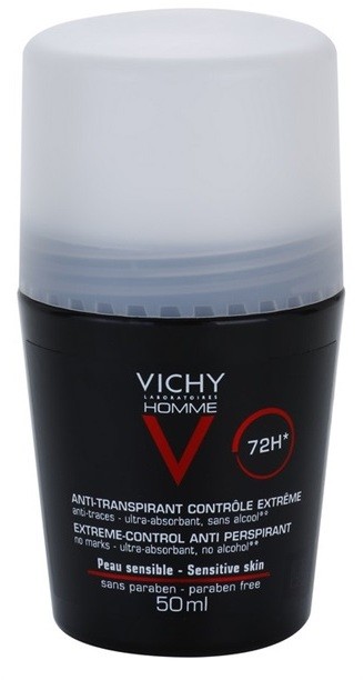 Vichy Homme Deodorant golyós dezodor roll-on az erőteljes izzadás ellen 72h  50 ml