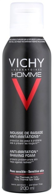 Vichy Homme Anti-Irritation borotválkozási hab érzékeny és irritált bőrre  200 ml