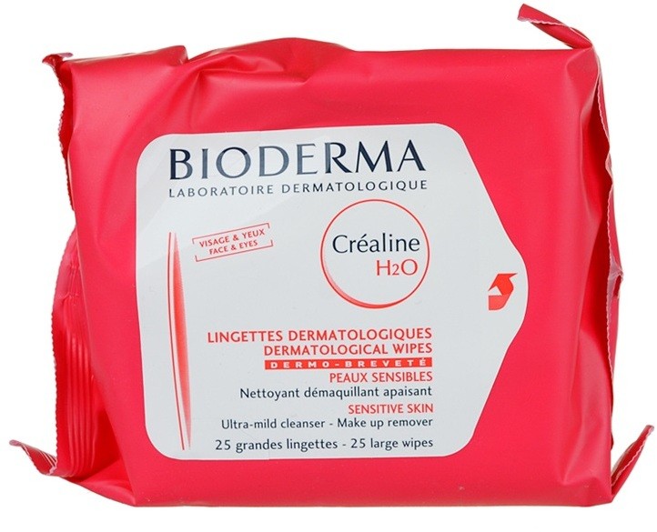 Bioderma Sensibio H2O tisztító törlőkendő az érzékeny arcbőrre  25 db