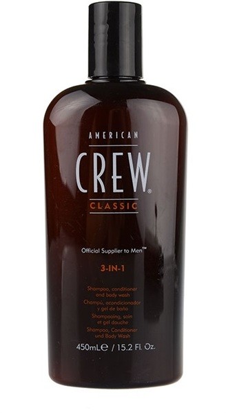 American Crew Classic sampo, kondicionáló és tusfürdő 3 in 1 uraknak  450 ml