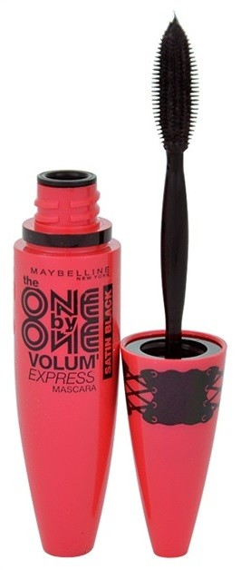 Maybelline Volum’ Express One by One szempillaspirál a hosszantartó dús hatásért árnyalat Satin Black 9,6 ml