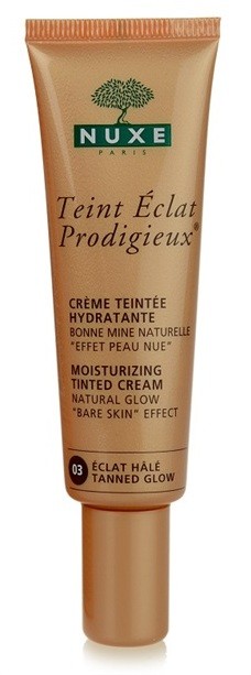 Nuxe Éclat Prodigieux hidratáló krém tonizáló árnyalat 03 Tanned Glow  30 ml