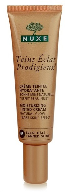 Nuxe Éclat Prodigieux hidratáló krém tonizáló árnyalat 03 Tanned Glow  30 ml