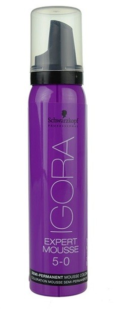 Schwarzkopf Professional IGORA Expert Mousse színező hab hajra hajra árnyalat 5-0 Light Brown  100 ml