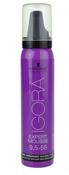 Schwarzkopf Professional IGORA Expert Mousse színező hab hajra hajra árnyalat 9,5-55 Honey  100 ml