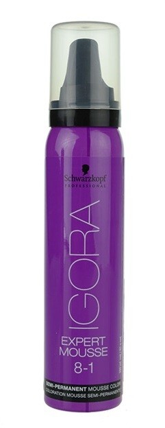 Schwarzkopf Professional IGORA Expert Mousse színező hab hajra hajra árnyalat 8-1 Light Blonde Cendré  100 ml