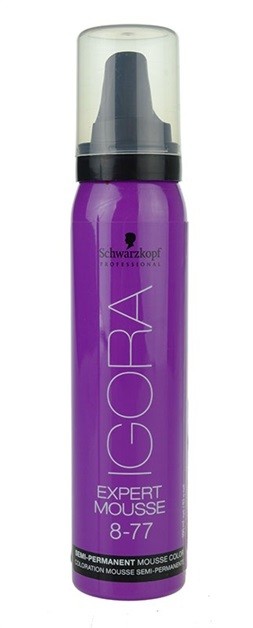 Schwarzkopf Professional IGORA Expert Mousse színező hab hajra hajra árnyalat 8-77 Light Blond Extra Copper  100 ml