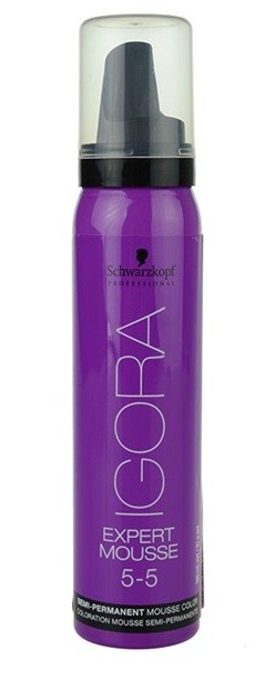 Schwarzkopf Professional IGORA Expert Mousse színező hab hajra hajra árnyalat 5-5 Light Brown Gold  100 ml