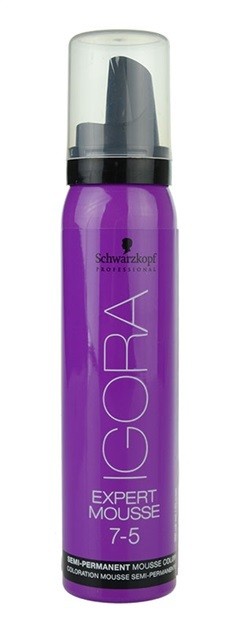 Schwarzkopf Professional IGORA Expert Mousse színező hab hajra hajra árnyalat 7-5 Medium Blond Gold  100 ml