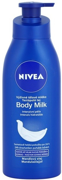 Nivea Body Milk tápláló testápoló krém a nagyon száraz bőrre  400 ml