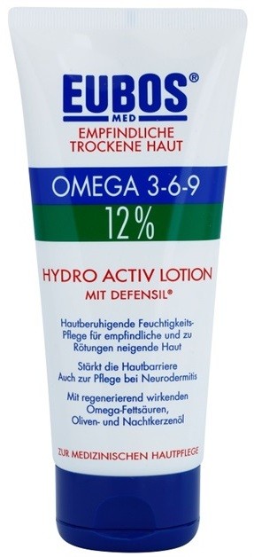 Eubos Sensitive Dry Skin Omega 3-6-9 12% Védő testápoló balzsam a hosszantartó hidratáló hatásért  200 ml