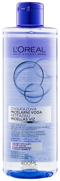 L’Oréal Paris Micellar Water kétfázisú micelláris víz minden bőrtípusra, beleértve az érzékeny bőrt is  400 ml