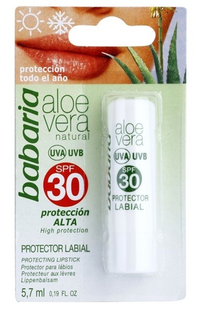 Babaria Aloe Vera ajakbalzsam SPF 30  5,7 ml