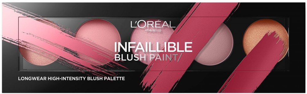 L’Oréal Paris Infaillible Blush Paint arcpirosító paletta árnyalat The Ambers  10 g