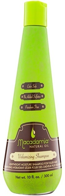 Macadamia Natural Oil Care könnyű hidratáló sampon dús hatásért szilikonmentes és szulfátmentes  300 ml