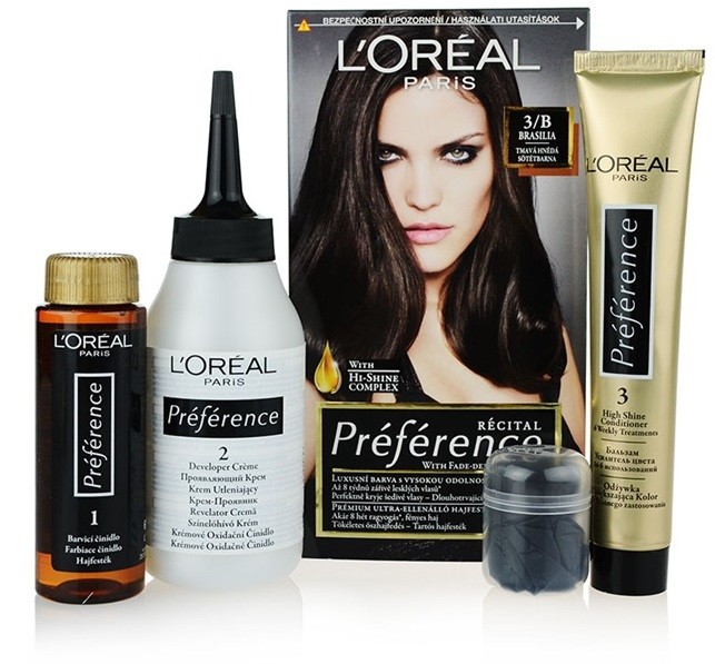 L’Oréal Paris Préférence hajfesték árnyalat 3/B Brasilia