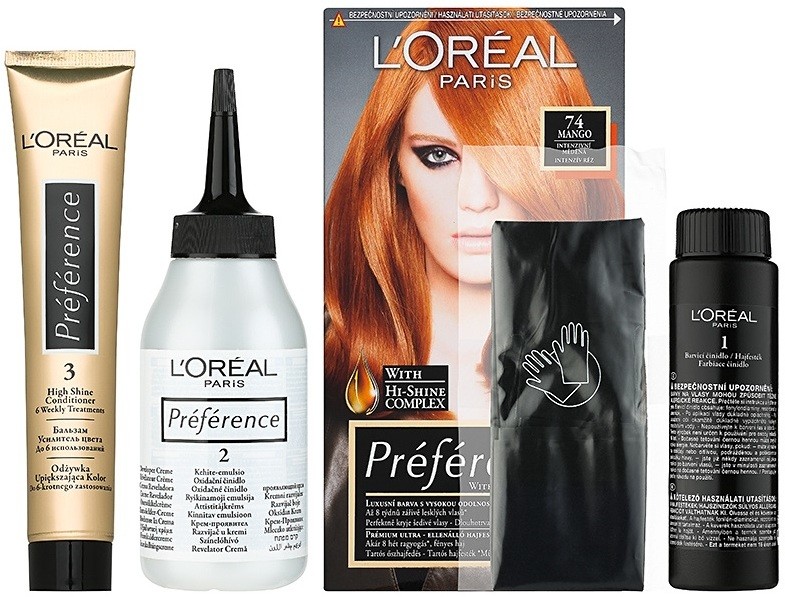 L’Oréal Paris Préférence hajfesték árnyalat 74 Mango