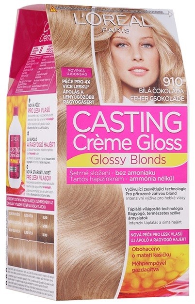 L’Oréal Paris Casting Creme Gloss hajfesték árnyalat 910 White Chocolate