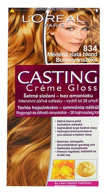 L’Oréal Paris Casting Creme Gloss hajfesték árnyalat 834 Golden Caramel