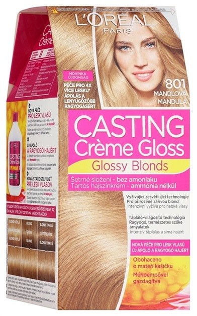 L’Oréal Paris Casting Creme Gloss hajfesték árnyalat 801 Almond