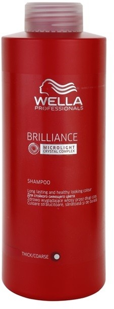 Wella Professionals Brilliance sampon a vastagszálú, festett hajra  1000 ml