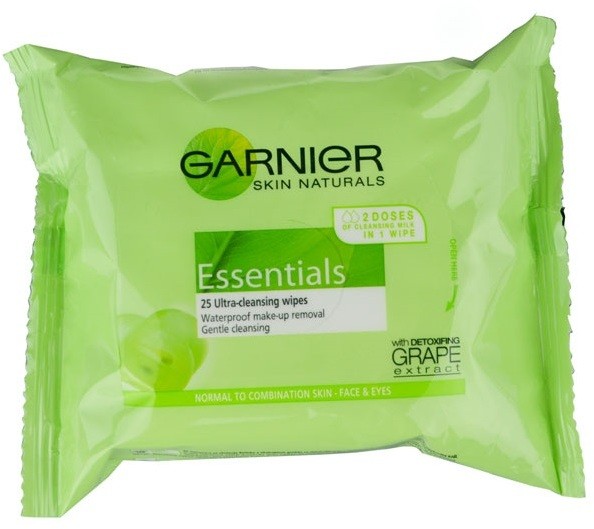 Garnier Essentials sminklemosó kendő normál és kombinált bőrre  25 db