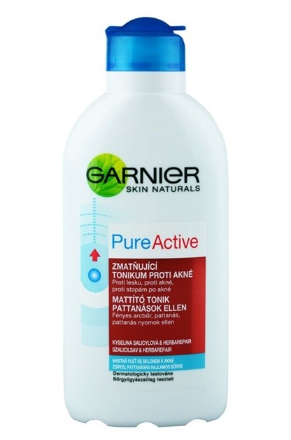 Garnier Pure Active tisztító tonik problémás és pattanásos bőrre  200 ml