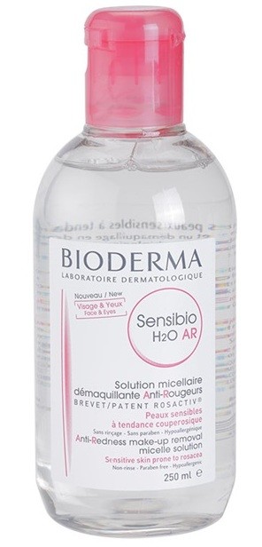 Bioderma Sensibio H2O AR micelláris víz Érzékeny, bőrpírra hajlamos bőrre  250 ml