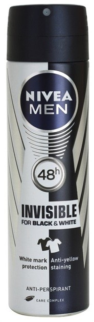 Nivea Men Invisible Black & White izzadásgátló spray uraknak  150 ml