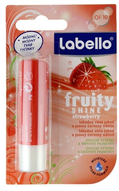 Labello Fruity Shine ajakbalzsam íz Strawberry 4,8 g