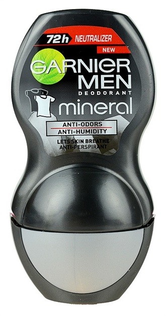 Garnier Men Mineral Neutralizer golyós dezodor roll-on a fehér foltokra 72h  50 ml