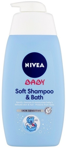 Nivea Baby sampon és fürdőhab 2 az 1-ben  500 ml