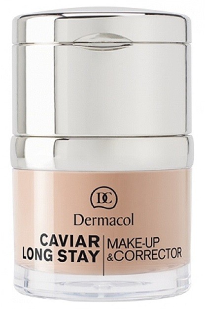 Dermacol Caviar Long Stay hosszantartó make-up és korrektor kaviár kivonattal árnyalat 1 Pale  30 ml