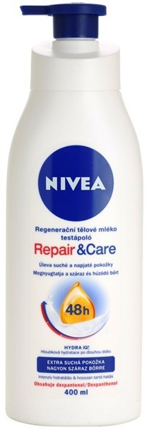 Nivea Repair & Care regeneráló testápoló tej a nagyon száraz bőrre  400 ml