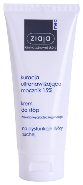 Ziaja Med Ultra-Moisturizing with Urea regeneráló és hidratáló krém lábakra bőrkeményedés ellen (15% Urea) 100 ml