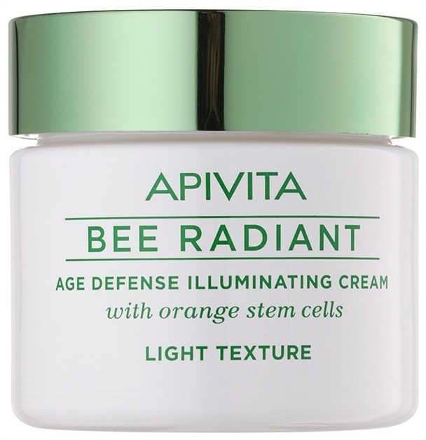 Apivita Bee Radiant gyengéd fiatalító krém az élénk bőrért  50 ml