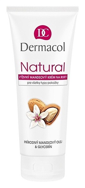 Dermacol Natural tápláló mandula krém kézre és körmökre  100 ml