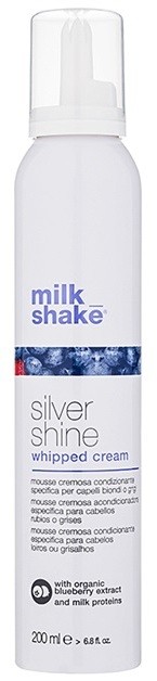 Milk Shake Silver Shine krémes hab szőke hajra semlegesíti a sárgás tónusokat  200 ml