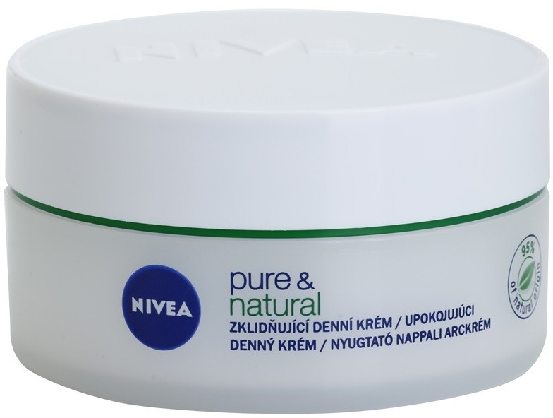 Nivea Visage Pure & Natural nyugtató nappali krém száraz bőrre  50 ml
