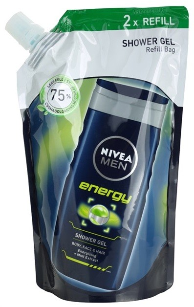 Nivea Men Energy tusfürdő gél utántöltő  500 ml