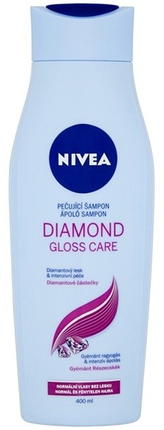 Nivea Diamond Gloss sampon a fénytelen fáradt hajra  400 ml