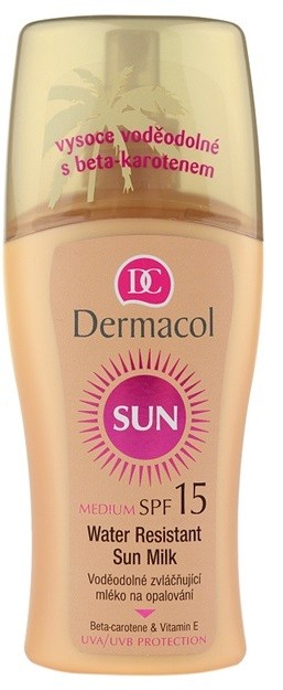 Dermacol Sun Water Resistant vízálló napozótej SPF 15  200 ml