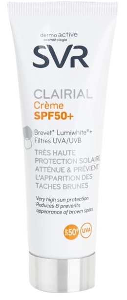SVR Clairial védőkrém a pigmentfoltok ellen SPF 50+  50 ml