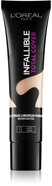 L’Oréal Paris Infallible Total Cover hosszan tartó make-up matt hatással árnyalat 09 Light Sand 35 g