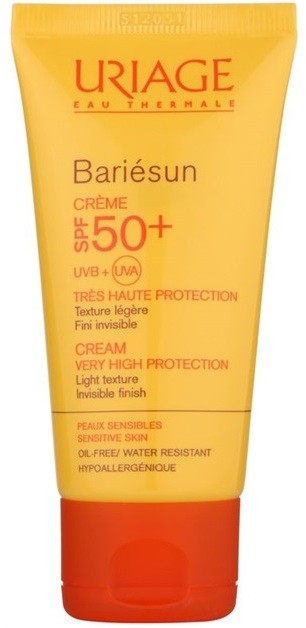 Uriage Bariésun napozókrém arcra SPF 50+ vízálló  50 ml