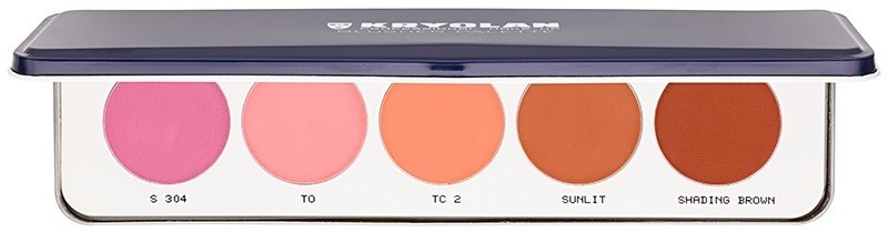 Kryolan Basic Face & Body 5 színű arcpír paletta  12,5 g