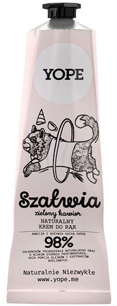 Yope Sage & Green Caviar természetes kézkrém a táplálásért és hidratálásért  100 ml