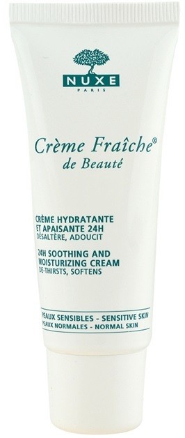 Nuxe Crème Fraîche de Beauté nyugtató és hidratáló krém irritációra hajlamos normál bőrre  30 ml