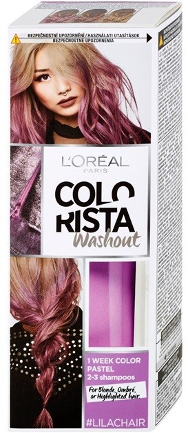 L’Oréal Paris Colorista Washout ideiglenes festék hajra hajra árnyalat Lilac  80 ml